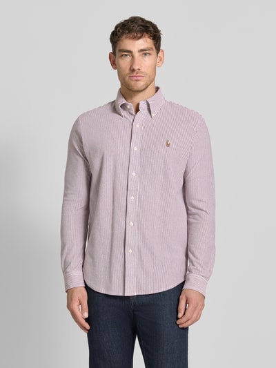 Polo Ralph Lauren Freizeithemd mit Knopfleiste Bordeaux 4