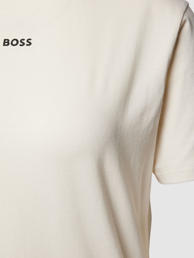 BOSS T-Shirt mit Label-Print Weiss 2