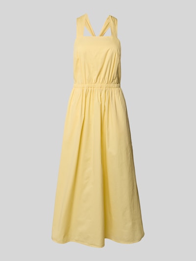 Bash Midikleid mit Raffungen Hellgelb 2