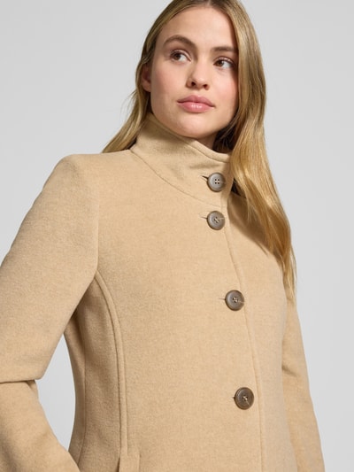 Fuchs Schmitt Wollmantel mit Stehkragen Camel 3
