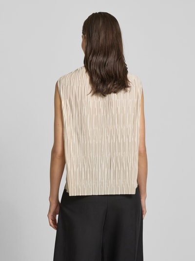 Someday Regular fit blousetop met structuurmotief, model 'Kimbaly' Zand - 5