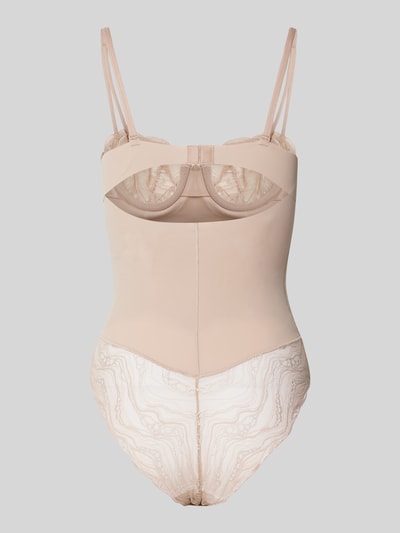 Calvin Klein Underwear Body met kanten inzetstuk Beige - 3