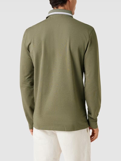 Christian Berg Men Poloshirt mit Kontraststreifen Grass Mel 5