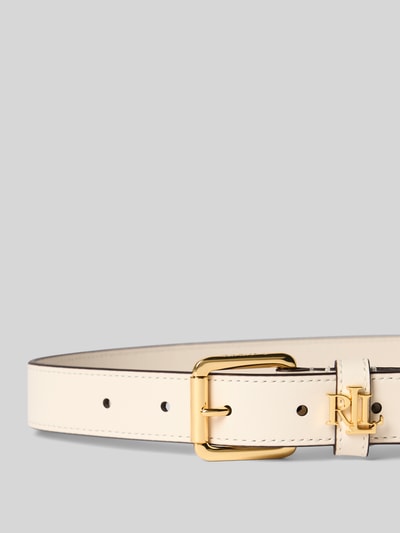 Lauren Ralph Lauren Gürtel aus Rindsleder mit Label-Applikation Weiss 2