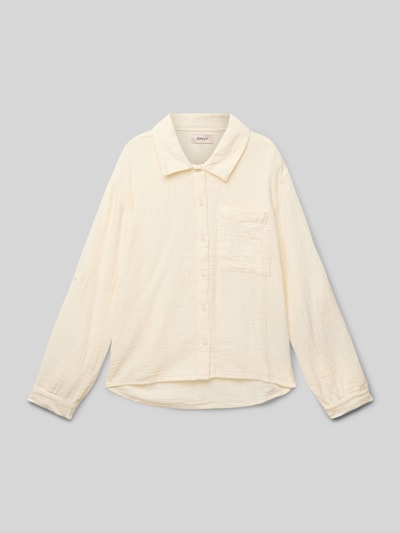 Only Regular fit overhemdblouse van puur katoen, model 'THYRA‘ Zand - 1
