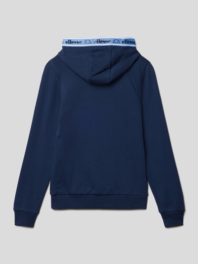 Ellesse Hoodie met labeldetails, model 'Ponina' Marineblauw - 3