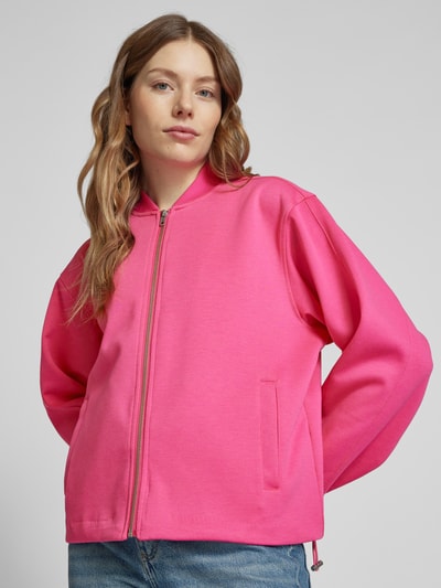 ICHI Sweatjacke mit Stehkragen Modell 'KATE NEO' Pink 3