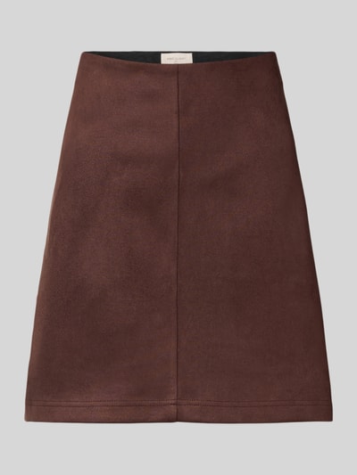 FREE/QUENT Minirock in Leder-Optik Modell 'Lexi' Dunkelbraun 2