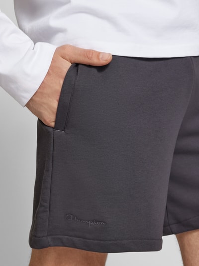 CHAMPION Relaxed fit sweatshorts met logobadge, model 'Sustainable' Antraciet - 3
