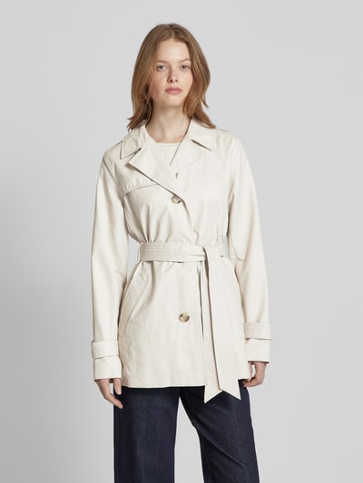 s.Oliver RED LABEL Kurzer Trenchcoat mit Bindegürtel Offwhite 4