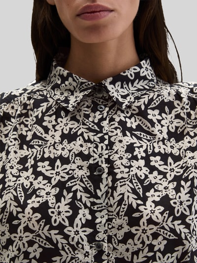 Marc O'Polo loose fit blouse van puur katoen Marineblauw - 3