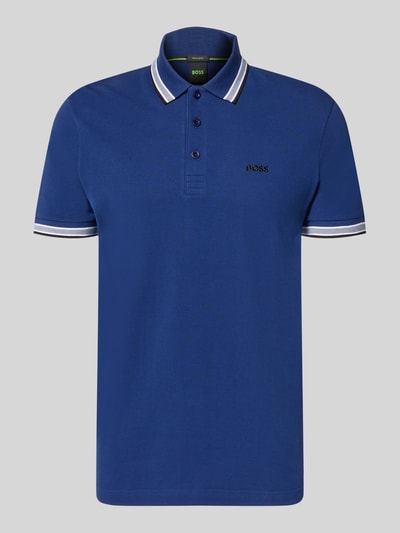 BOSS Green Regular Fit Poloshirt aus reiner Baumwolle Modell 'PADDY' Marine 2