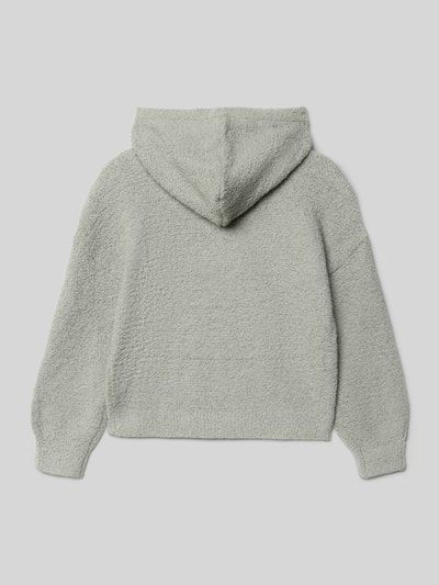 s.Oliver RED LABEL Regular Fit Hoodie mit Bär-Motiv Mittelgrau Melange 3