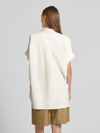 Weekend Max Mara Loose Fit Hemdbluse aus reiner Baumwolle Modell 'ARDEA' Weiss 5