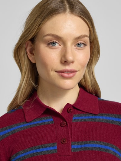 Staud Strickpullover aus reinem Kaschmir  Bordeaux 3