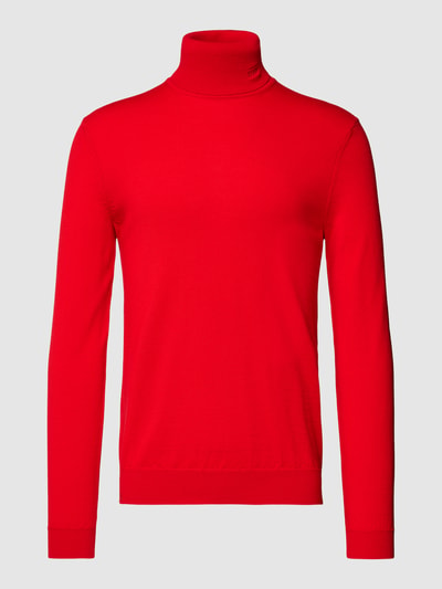 HUGO Strickpullover mit Rollkragen Modell 'San Thomas' Rot 2