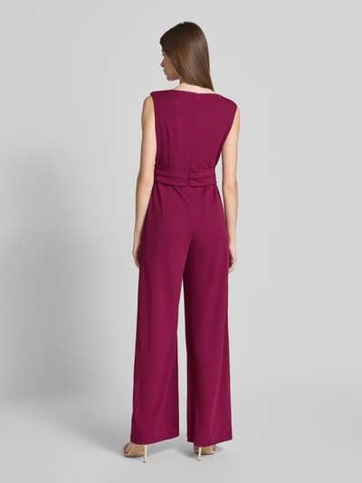 Vera Mont Jumpsuit mit Knotendetail Bordeaux 5