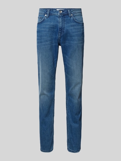 Tom Tailor Slim Fit Jeans in unifarbenem Design Modell 'Josh' Jeansblau 2