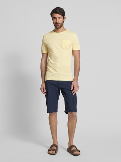 s.Oliver RED LABEL Regular Fit T-Shirt aus reiner Baumwolle Hellgelb 1