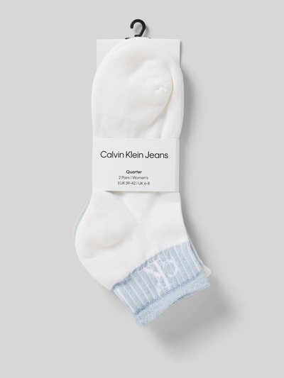 Calvin Klein Jeans Sneakersocken mit elastischem Rippenbündchen im 2er-Pack Hellblau 3