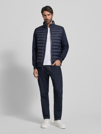 Tommy Hilfiger Regular fit gewatteerd jack van katoenmix  Marineblauw - 1
