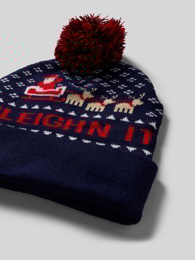 CAPELLI NEW YORK Beanie mit Label-Print Dunkelblau 2