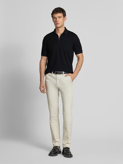 SELECTED HOMME Regular fit poloshirt van puur katoen, model 'ISAAC' Zwart - 1