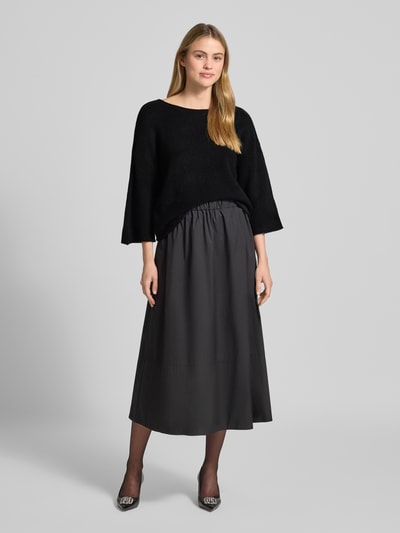ROBE LÉGÈRE Strickpullover mit Leinen-Anteil Black 1