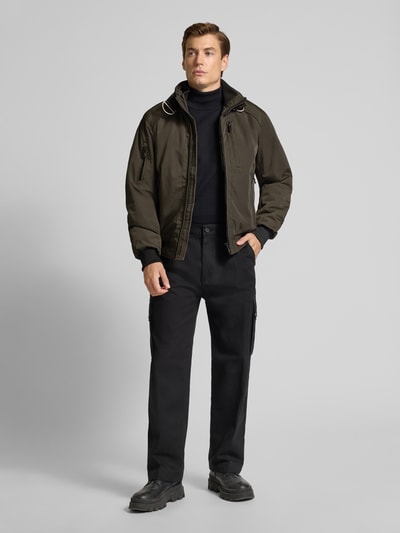 Wellensteyn Comfort Fit Funktionsjacke mit Stehkragen Modell 'BOGART B-52' Oliv 1