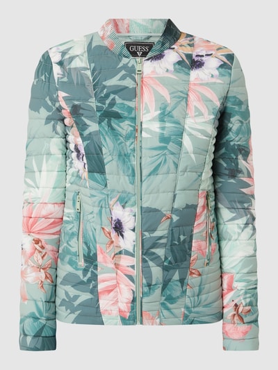 Guess Steppjacke mit Animal-Print - wasserabweisend  Mint 2