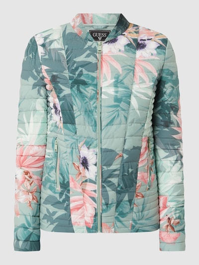 Guess Steppjacke mit Animal-Print - wasserabweisend  Mint 2