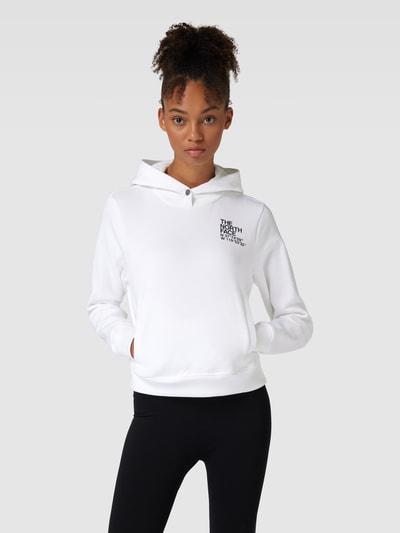 The North Face Cropped Hoodie mit Label-Print Modell 'COORDINATES' Weiss 4