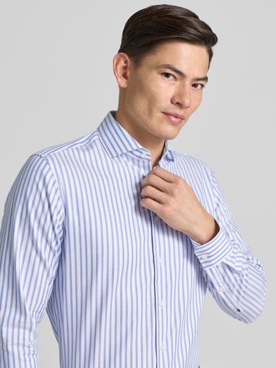 SEIDENSTICKER REGULAR FIT Regular fit zakelijk overhemd van katoen met kentkraag Koningsblauw - 3