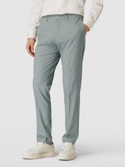 s.Oliver BLACK LABEL Pantalon met fijn motief Groen - 4