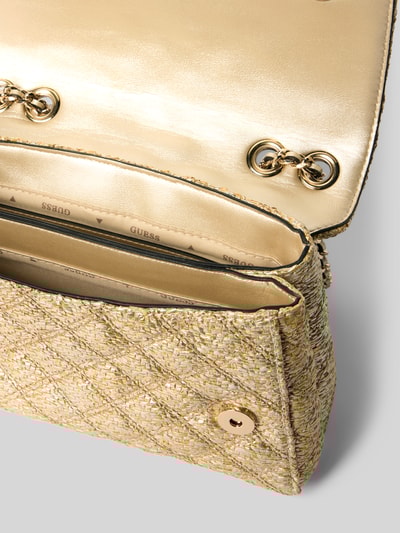 Guess Umhängetasche mit Strukturmuster Modell 'GIULLY' Gold 5