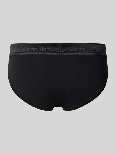 Calvin Klein Underwear Figi z elastycznym pasem i detalami z logo Czarny 3