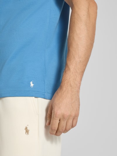 Polo Ralph Lauren Underwear Regular Fit T-Shirt mit Logo-Print Modell 'Crew' Blau 3