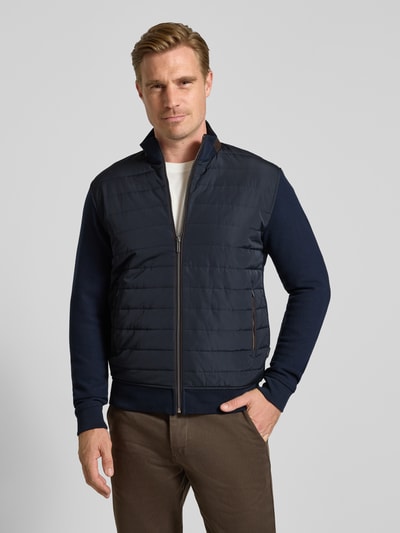bugatti Sweatjacke mit Stehkragen und Reißverschluss Marine 4