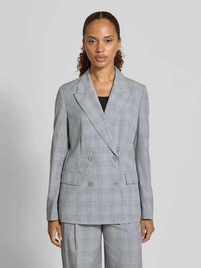 Jake*s Collection Regular Fit Check Blazer mit Viskose-Anteil Flanell 4