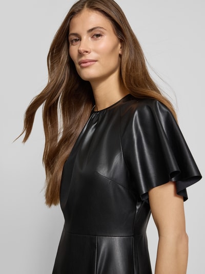 Zero Midikleid in Leder-Optik Black 3
