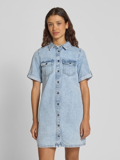Vero Moda Soepele jeansjurk van een mix van katoen en viscose, model 'JENNIE' Jeansblauw - 4