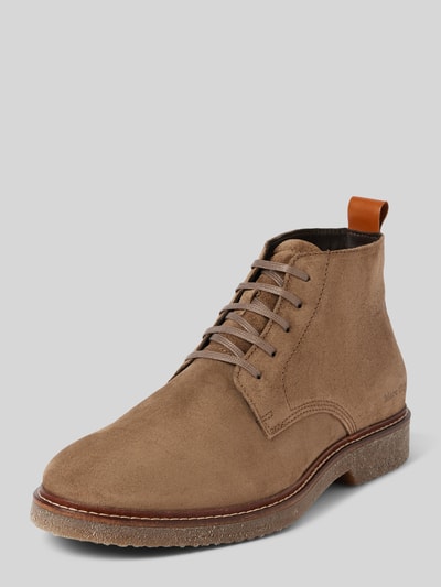 Marc O'Polo Veterschoenen van zacht rundersuède Taupe - 1