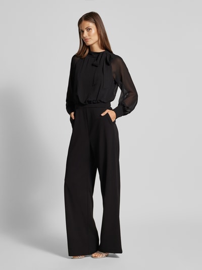 Swing Jumpsuit met opstaande kraag Zwart - 1