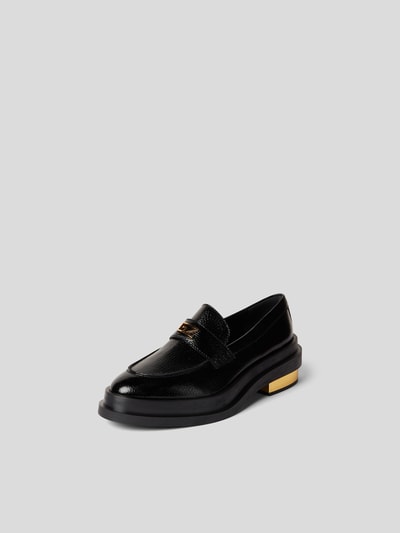 Giuseppe Zanotti Penny Loafer mit Label-Applikation Schwarz 2