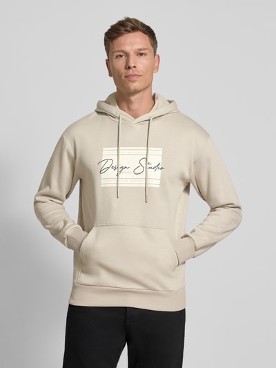 Tom Tailor Denim Bluza z kapturem o kroju regular fit z mieszanki bawełny Średnioszary 4