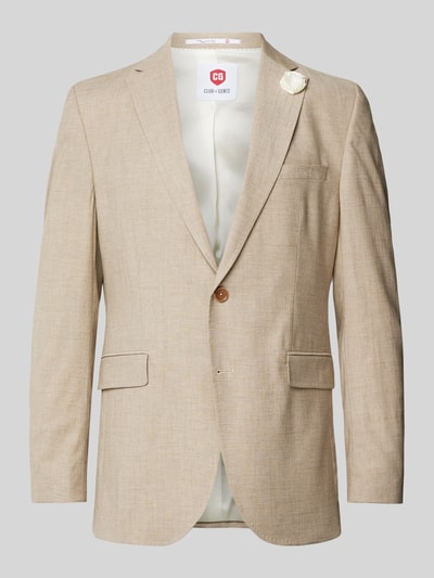 CG - Club of Gents Sakko mit floraler Applikation Modell 'Paul' Beige 2