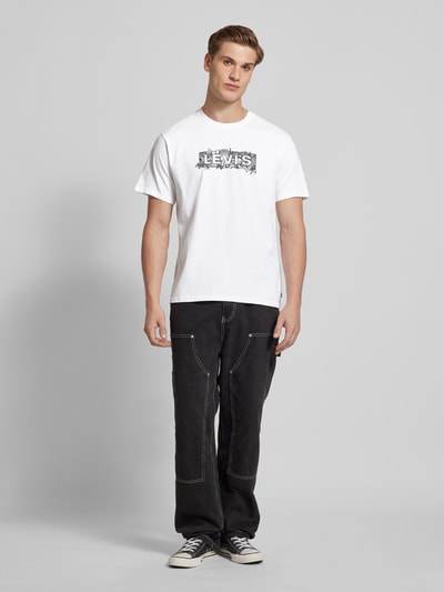 Levi's® T-shirt met labelprint Wit - 1