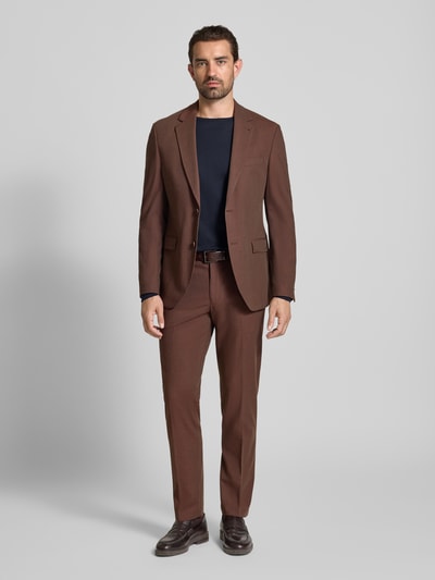 Christian Berg Men Regular fit pullover van puur katoen in gebreide look Marineblauw - 1