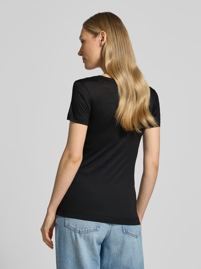 GUESS Slim Fit T-Shirt aus reinem Lyocell Black 5