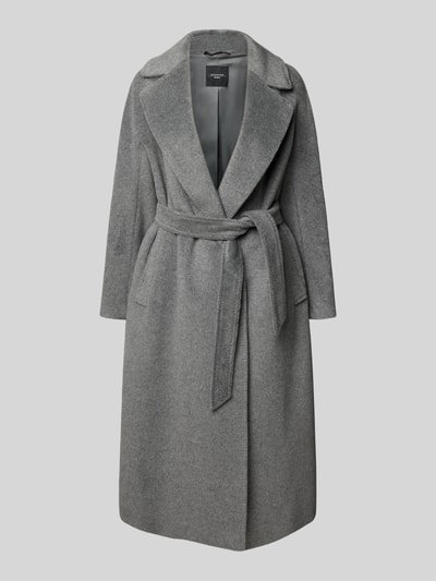 Weekend Max Mara Regular fit lange wollen jas met alpaca en mohair, model 'TEMPERA' Donkergrijs - 2